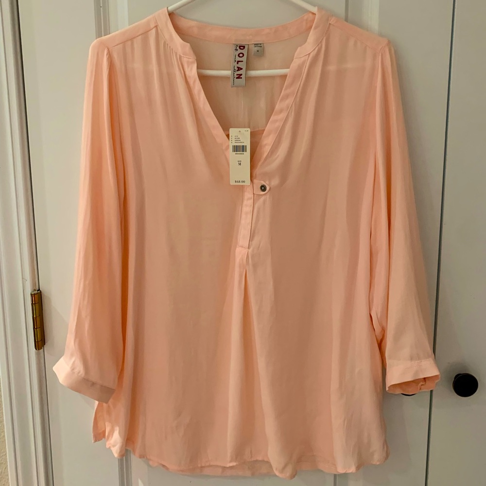 Anthropologie - Dolan Blouse, Size: M, Color: Peach